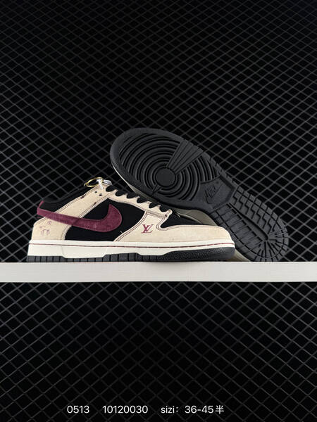 Nike SB Dunk Low black burgundy silver white brown EU 36-45 skate