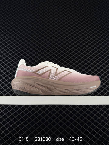 New Balance Fresh Foam X 1080 V14 White Pink Brown Black 40-45 Running Shoe - Men's (BS-82389)