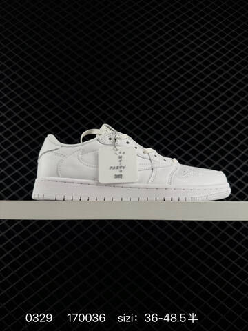 Jordan Travis Scott x Air Jordan 1 Low Triple White EU 36-48 5 Sneaker - Unisex (BS-79584)