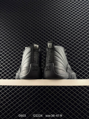 Jordan Air Jordan 12 Retro Winterized Triple Black EU 36-47 Basketball Shoe - Unisex (BS-80775)