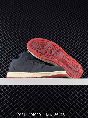 Jordan Air Jordan 1 Low DV1759-448 Dark Navy Pale Cream Red Blue EU 36-46 Sneaker - Unisex (BS-79796)