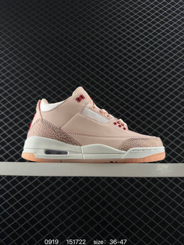 Jordan Air Jordan 3 Valentines Day Light Pink Red White Rose Gold EU 36-47 Basketball Shoe - Unisex (BS-80668)