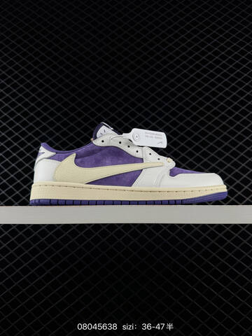 Fragment Design Travis Scott x Air Jordan 1 AIR JORDAN 1 TS DM7866-104 Lifestyle (BS-78875)