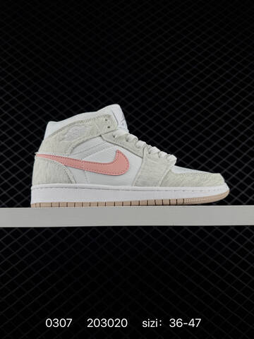 Jordan Air Jordan 1 Mid White Black EU 36-47 Basketball Shoe - Unisex (BS-79696)