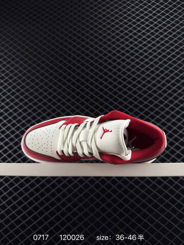 Jordan Air Jordan 1 Low White Red Black EU 36-46 Sneaker - Unisex (BS-81055)