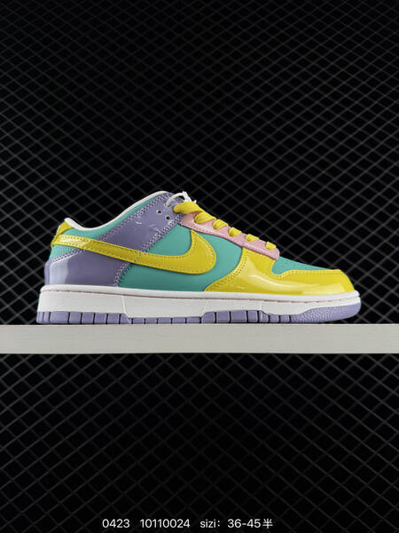 Nike Dunk Low Multi-color patent leather yellow teal purple pink Light pink EU 36-45 lifestyle