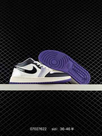 Air Jordan 1 Low Purple AIR JORDAN 1 Aj1 Lifestyle (BS-79043)