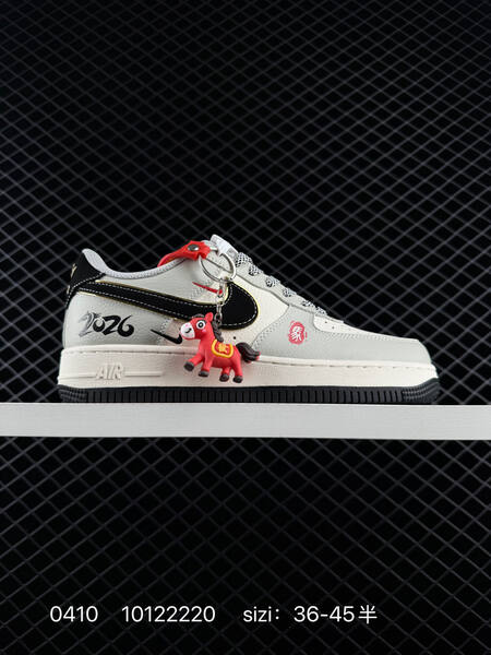 Nike Air Force 1 Multiple custom Year of the Horse themed colorways off-white red black off-white red off-white black gold light grey black red EU 36-45 with half sizes lifestyle