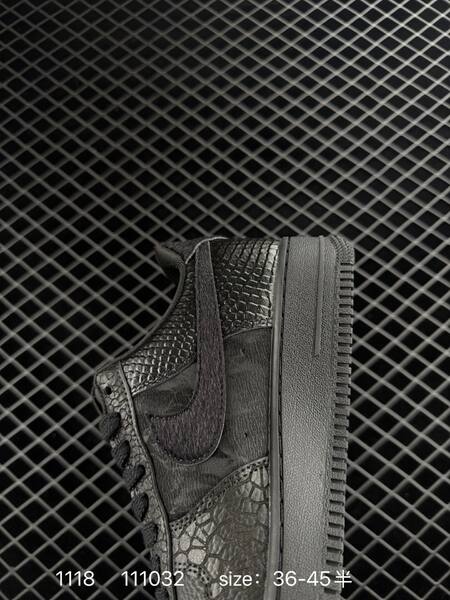 Nike Air Force 1 Low Black Anthracite textured snakeskin EU 36-45 5 lifestyle