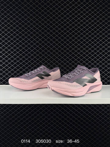 New Balance FuelCell Rebel V4 Light Pink Purple Black EU 36-45 Running Shoe - Unisex (BS-82395)