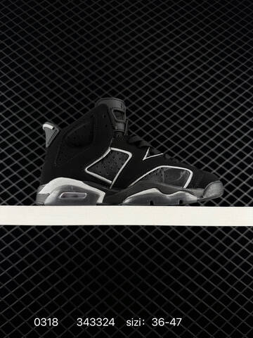 Jordan Air Jordan 6 Retro Black Metallic Silver EU 36-47 Basketball Shoe - Unisex (BS-79648)