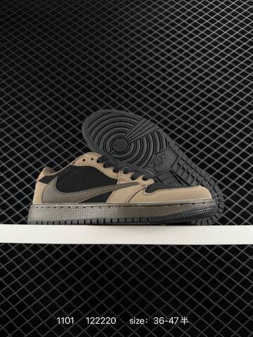 Fragment x Travis Scott x LV Air Jordan 1 Low Lifestyle (BS-80377)