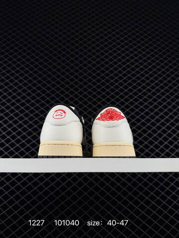 Jordan Air Jordan 1 Low OG Fragment Design x Travis Scott Off White Black Cream Red EU 40-47 Sneaker - Men's (BS-79976)