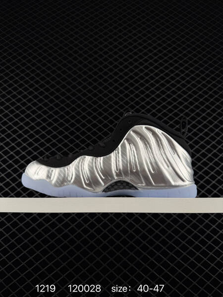 Nike Air Foamposite One PRM Blue Mirror Silver Black 40-47 basketball lifestyle