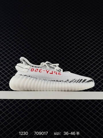 Yeezy Boost 350 V2 White Black Red EU 36-46 Sneaker - Unisex (BS-83564)