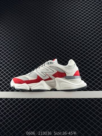 New Balance 9060 Off White Grey Red Black EU 36-45 Sneaker - Unisex (BS-83349)