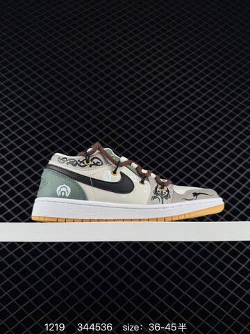 Jordan Air Jordan 1 Low White Light Gray Black Blue EU 36-45 Sneaker - Unisex (BS-80027)
