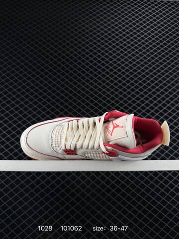 Jordan Air Jordan 4 Retro Off White Red EU 36-47 Basketball Shoe - Unisex (BS-80417)