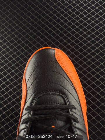 Jordan Air Jordan 12 Retro Black Orange EU 40-47 Basketball Shoe - Men's (BS-81047)