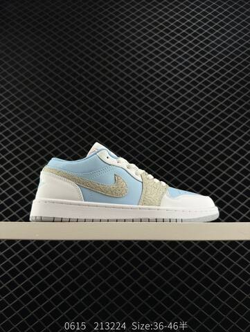 Jordan Air Jordan 1 Low Light Blue White Grey EU 36-46 Sneaker - Unisex (BS-81195)