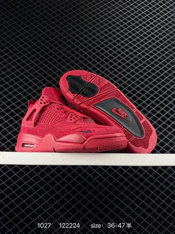 Jordan Air Jordan 4 Nigel Sylvester Bike Air Red Black White EU 36-47 Basketball Shoe - Unisex (BS-80422)