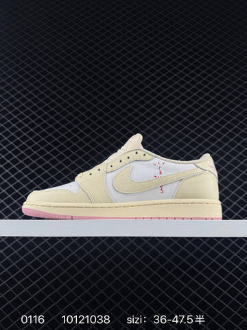 Jordan Air Jordan 1 Low OG SP Travis Scott Fragment Cream White Pink EU 36-47 5 Sneaker - Unisex (BS-79816)