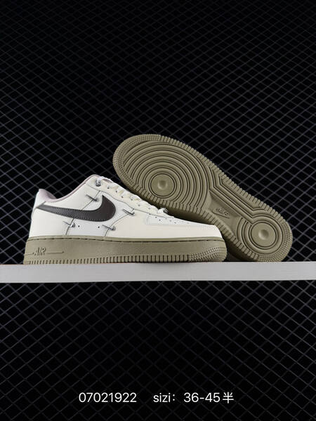 Nike Air Force 1 07 FV1320-100 white dark navy olive brown EU 36-45 skate shoe