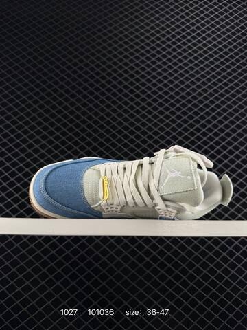 Jordan Air Jordan 4 Retro Light Blue Off White Gum Brown EU 36-47 Basketball Shoe - Unisex (BS-80425)