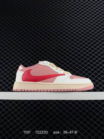 Fragment x Travis Scott x LV Air Jordan 1 Low Lifestyle (BS-80377)