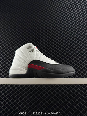 Jordan Air Jordan 12 Retro White Red Black EU 36-47 Basketball Shoe - Unisex (BS-80774)
