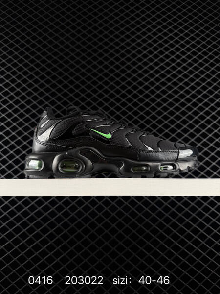 Nike Air Max Plus TN Black with neon green accents EU 40-46 running lifestyle