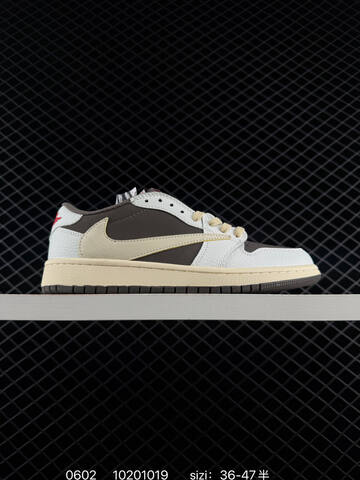 AIR JORDAN Travis Scott x Air Jordan 1 Reverse Mocha AJ1 1 TS DM7866-600 ID 10 Lifestyle (BS-79187)