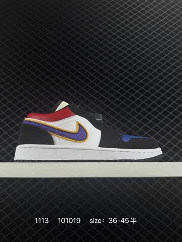 Jordan Air Jordan 1 Low Black White University Blue EU 36-45 Sneaker - Unisex (BS-80299)