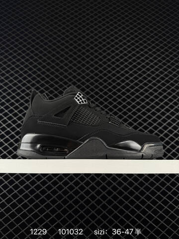 Jordan Air Jordan 4 Retro White Grey Black EU 36-47 Basketball Shoe - Unisex (BS-79951)