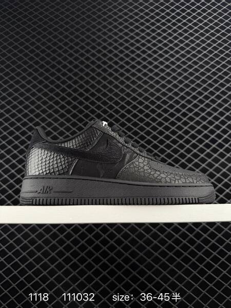 Nike Air Force 1 Low Black Anthracite textured snakeskin EU 36-45 5 lifestyle