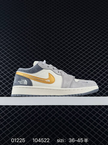 Jordan Air Jordan 1 Low Light Grey Navy Blue Sail EU 36-45 Sneaker - Unisex (BS-79768)