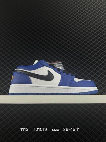 Jordan Air Jordan 1 Low Black White University Blue EU 36-45 Sneaker - Unisex (BS-80299)