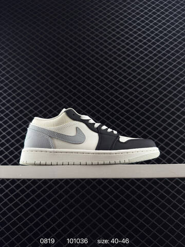 Jordan Air Jordan 1 Low Sail Black Light Grey Turquoise EU 40-46 Sneaker - Men's (BS-80875)