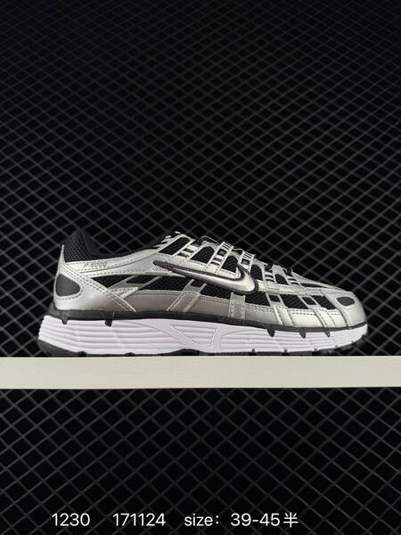Nike P-6000 Premium FV0943-001 Metallic Silver Black White EU 39-45 running lifestyle