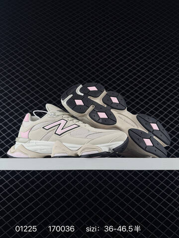 New Balance 9060 U9060AJD Beige Pink White Black EU 36-46 5 Sneaker - Unisex (BS-82360)