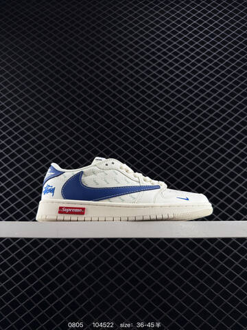 Jordan Air Jordan 1 Low OG SP Off White Black Red Sail EU 36-45 Sneaker - Unisex (BS-80967)