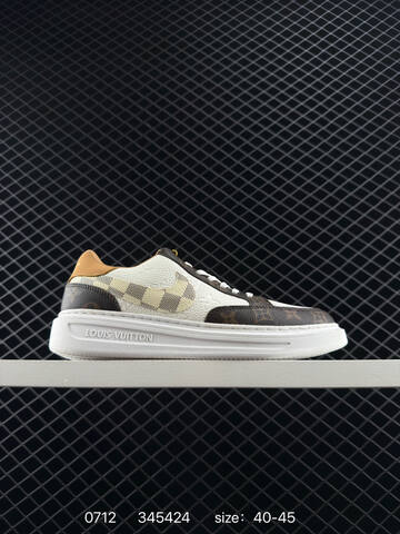 Louis Vuitton Beverly Hills Sneaker Black White Tan Gold EU 40-45 - Men's (BS-81076)