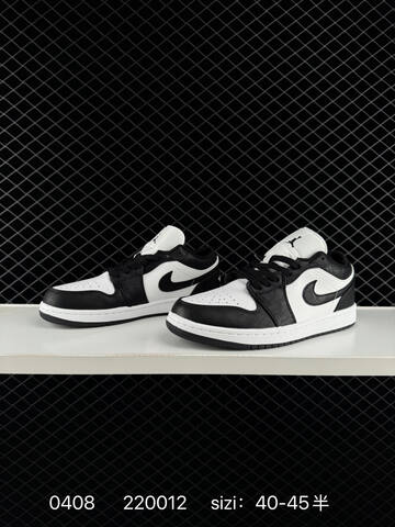 Jordan Air Jordan 1 Low Black White EU 40-45 Sneaker - Men's (BS-79524)