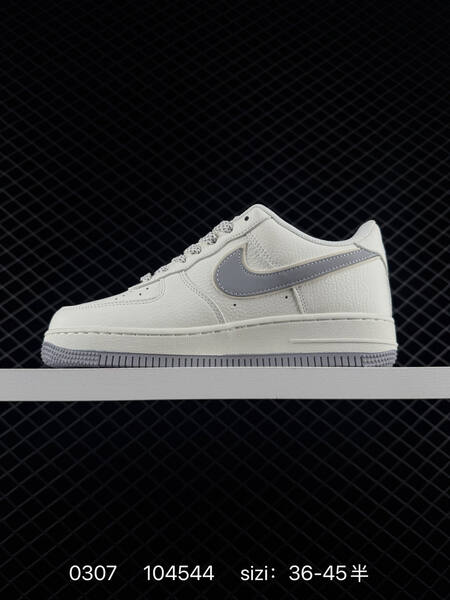Nike Air Force 1 07 Low white gray with yellow accent 36-45 5 lifestyle