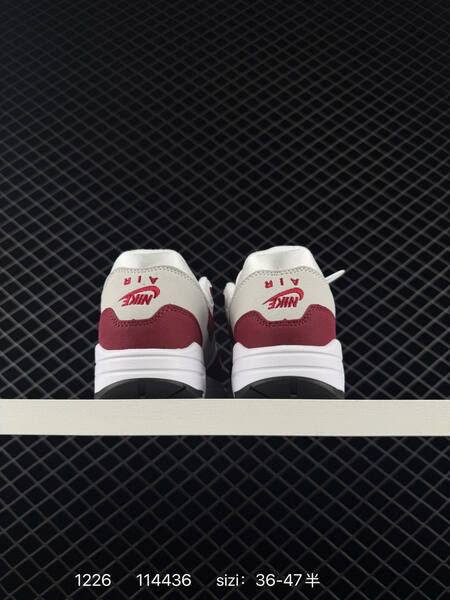 Nike Air Max 1 white light gray burgundy 36-47 5 lifestyle