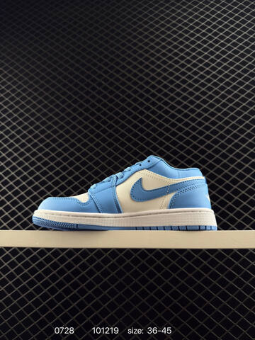 Jordan Air Jordan 1 Low White University Blue EU 36-45 Sneaker - Unisex (BS-81005)