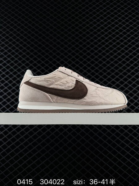 Nike Classic Cortez Light beige with dark brown swoosh brown outsole EU 36-41 5 lifestyle