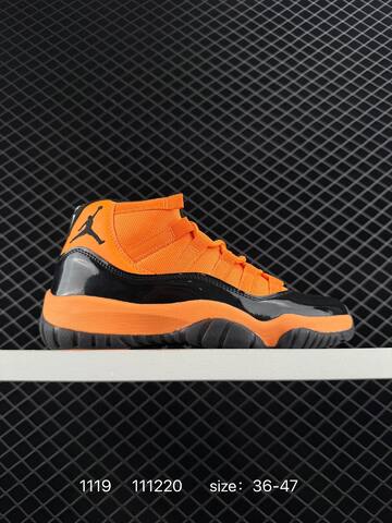 Jordan Air Jordan 11 Retro Black Orange EU 36-47 Basketball Shoe - Unisex (BS-80233)
