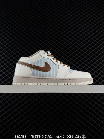 Jordan Air Jordan 1 Low White Navy Blue Light Blue EU 36-45 Sneaker - Unisex (BS-79517)