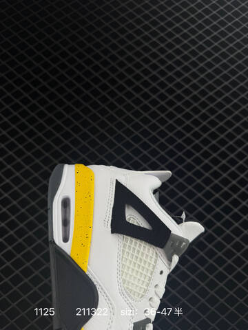 Jordan Air Jordan 4 Retro Tour Yellow White Black Yellow Grey EU 36-47 Basketball Shoe - Unisex (BS-80196)